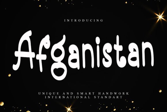 Afganistan: A Handwritten Display Font for Web Designers