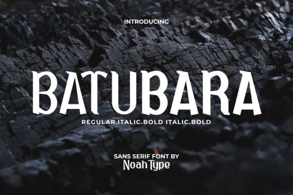Batubara Font: A Bold Display Typeface for Business Branding