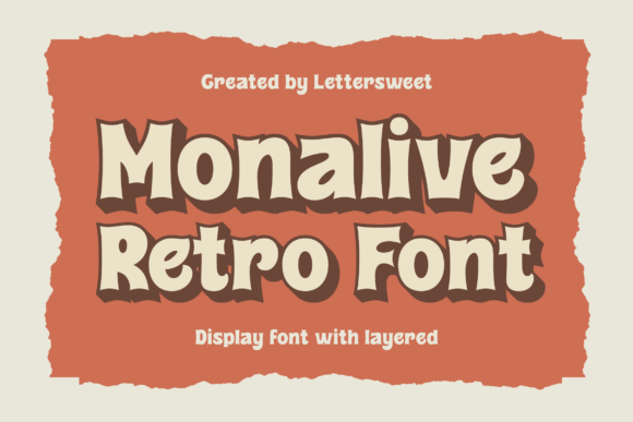 Bring Retro Charm to Your Products with Monalive Display Font