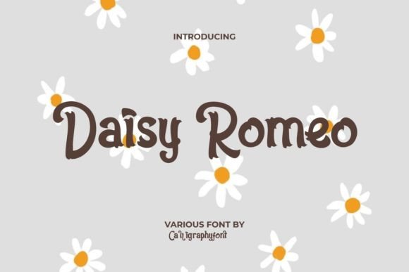 Daisy Romeo: A Curly Display Font for Editorial Charm
