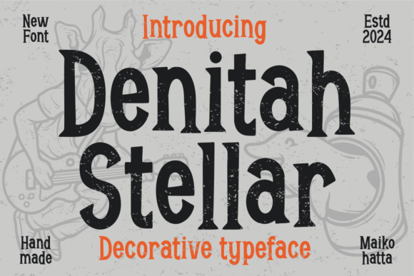 Denitah Stellar: A Decorative Typeface That Transforms Brand Visuals