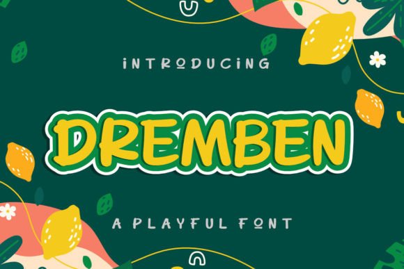 Dremben: A Playful Display Font for Editorial Identity