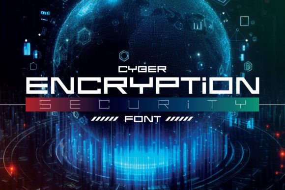 Encryption Font: A Modern Display Typeface for Crafters and Makers