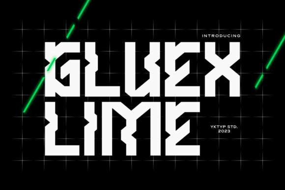Gluexlime: A Bold Display Font for Modern Branding
