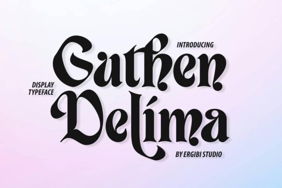 Guthen Delima: A Display Serif Font Built for Bold Brand Communication