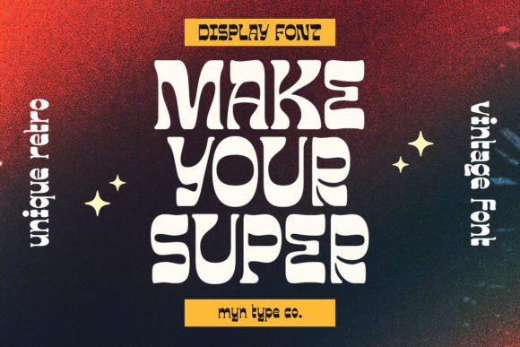 Make Your Super Font Review: A Retro Display Typeface for Campaigns
