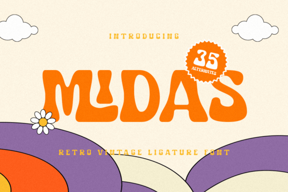 Midas: A Retro Display Font for Editorial Charm