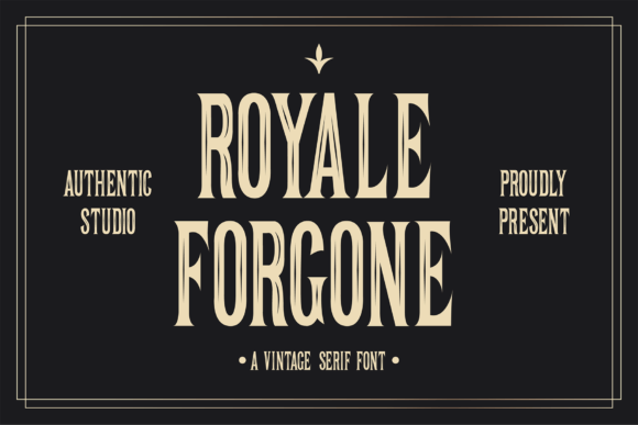 Royale Forgone: A Bold Serif Font for Digital Branding