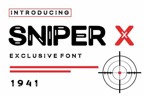 Sniper X: The Display Font That Gives Your Brand a Bold Edge