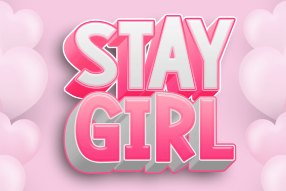 Stay Girl Font: A Whimsical Display Typeface for Digital Design