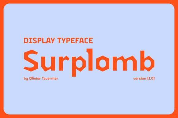 Surplomb Typeface: A Display Font Built for Editorial Character