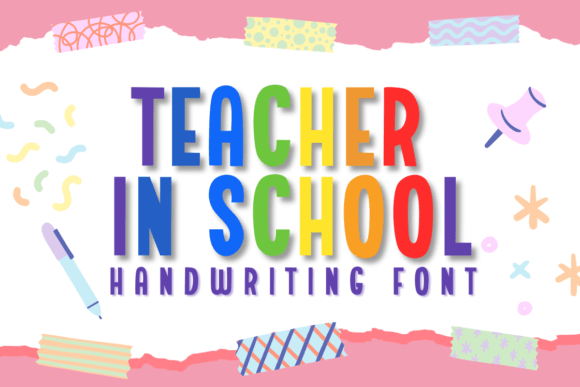 Teacher in School Font for Editorial Design and Publishing