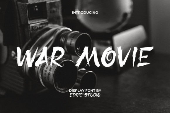 War Movie Font: A Display Typeface That Commands Attention in Campaign Design